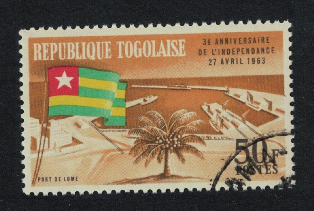 Togo 3rd Anniversary of Independence Flag 50f 1963 Canc SG#333 Sc#451