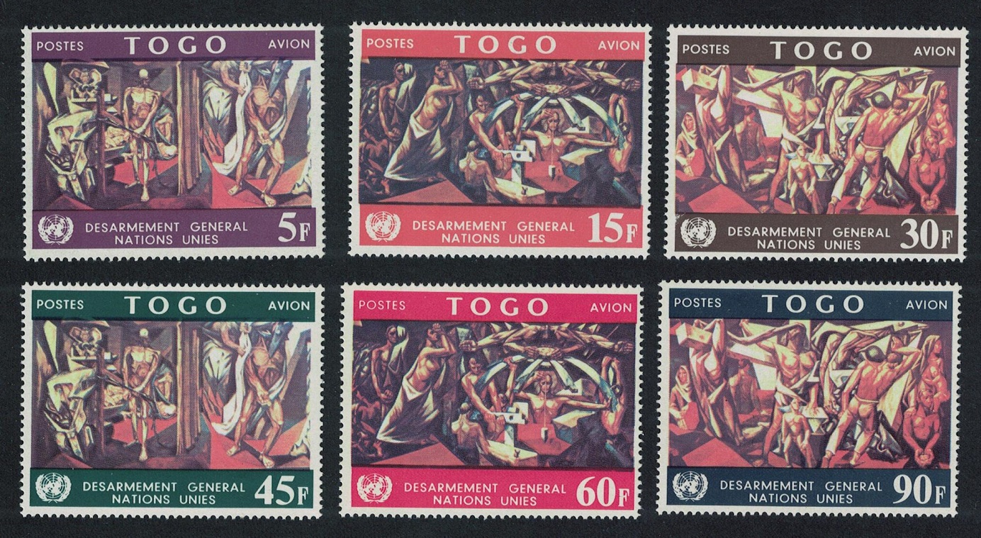 Togo Disarmament 6v 1967 MNH SG#533-538