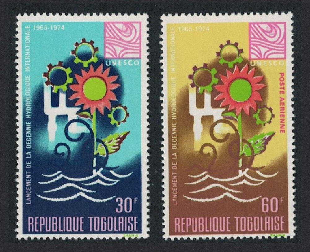 Togo International Hydrological Decade 2v 1968 MNH SG#586-587 Sc#640+C90