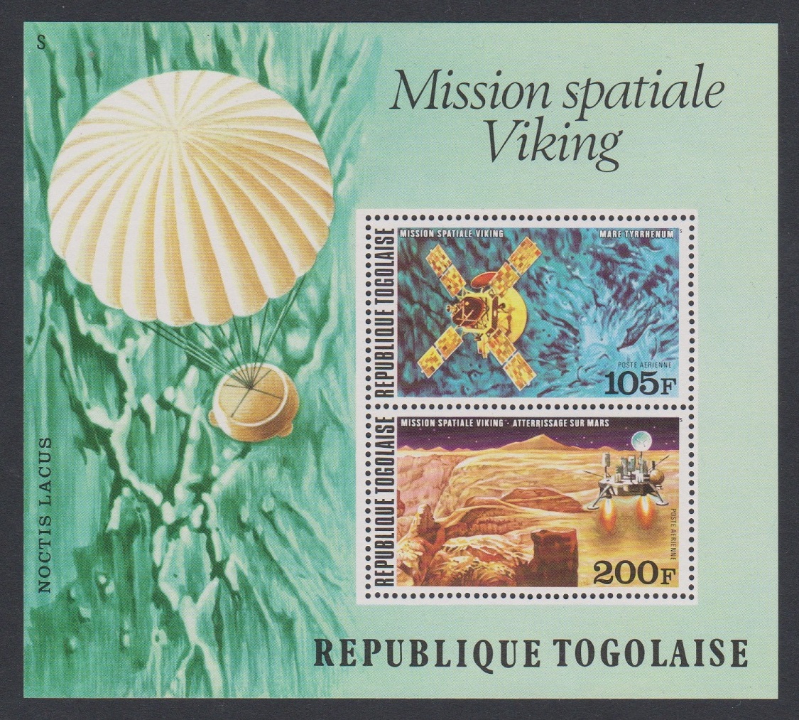 Togo &#39;Viking&#39; Space Mission MS 1976 MNH SG#MS1157