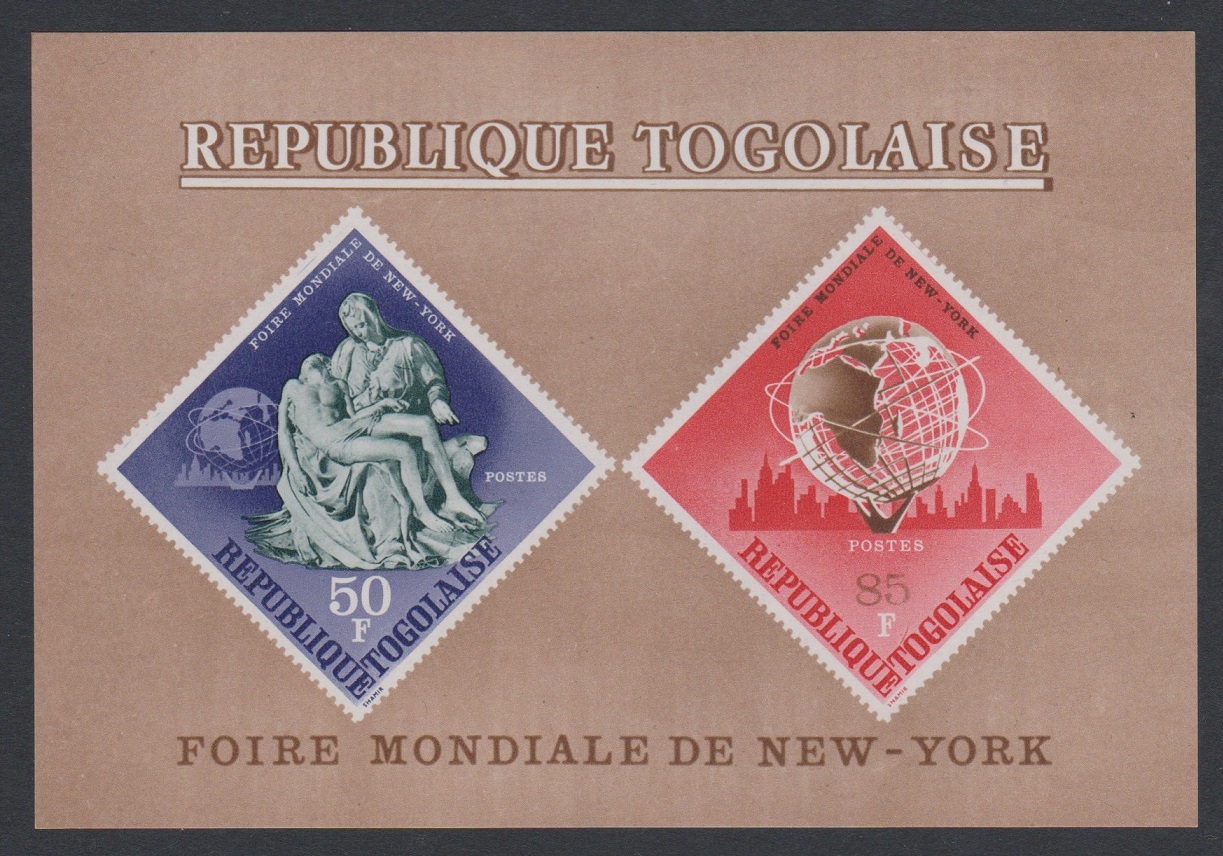 Togo New York World&#39;s Fair MS 1965 MH SG#MS432a Sc#537a