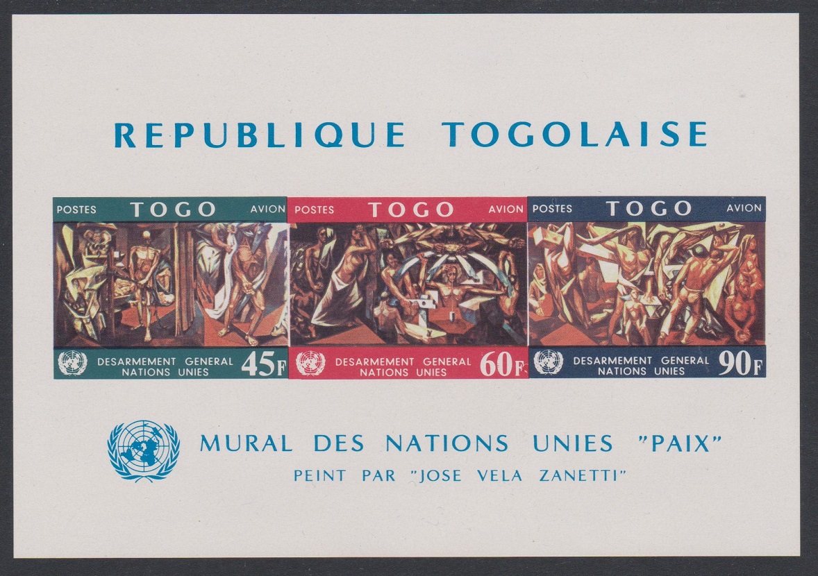 Togo Disarmament MS 1967 MNH SG#MS539 Sc#C78a