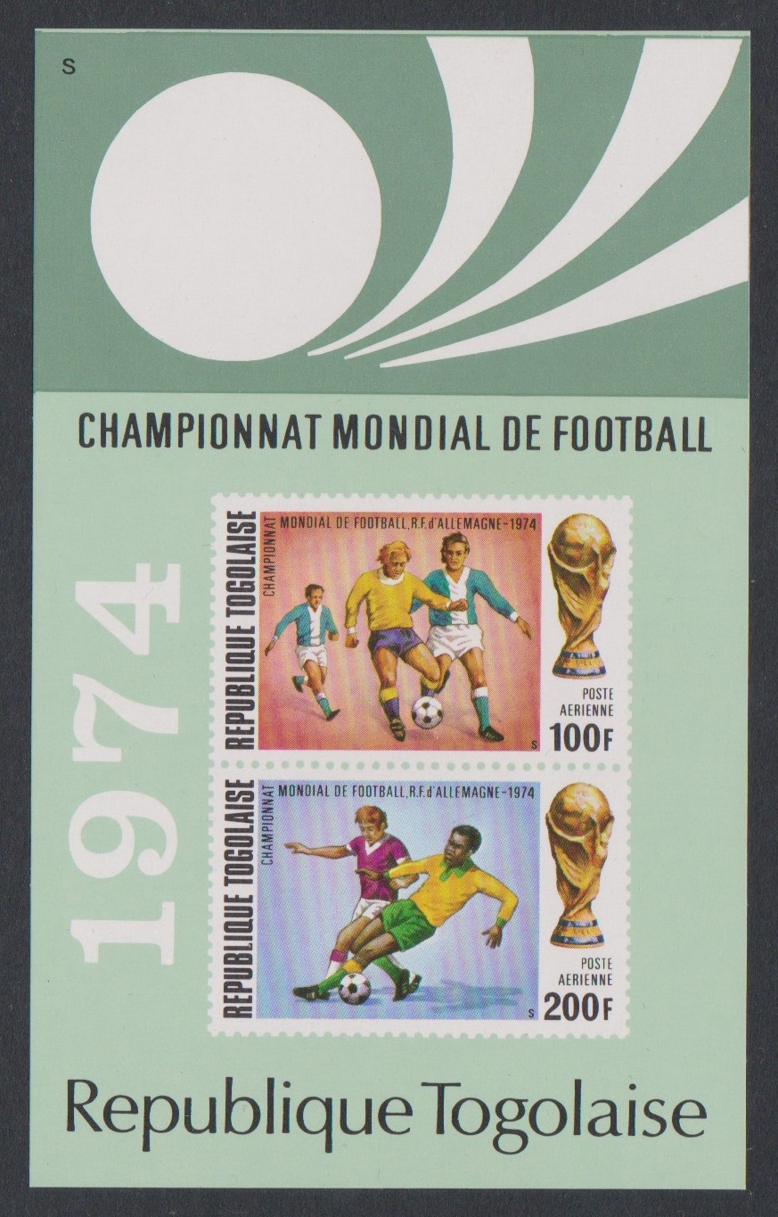 Togo World Cup Football Championship West Germany MS 1974 MNH SG#MS988 Sc#C216a