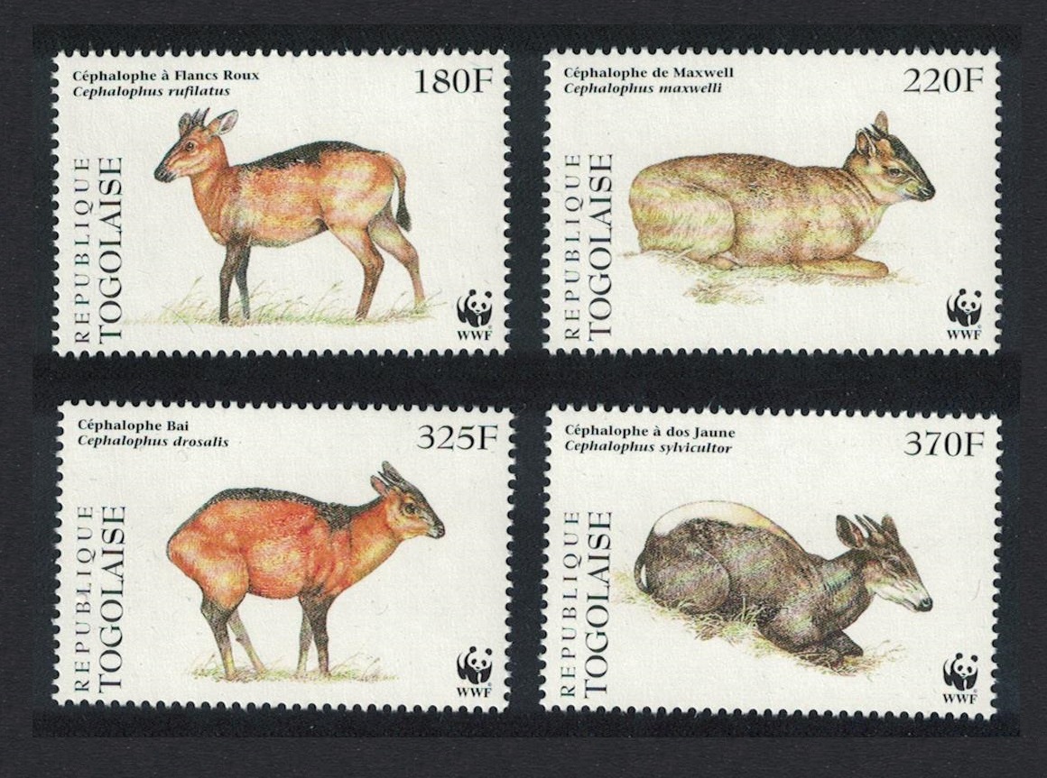 Togo WWF West African Duikers 4v 1996 MNH MI#2456-2459 Sc#1720 a-d