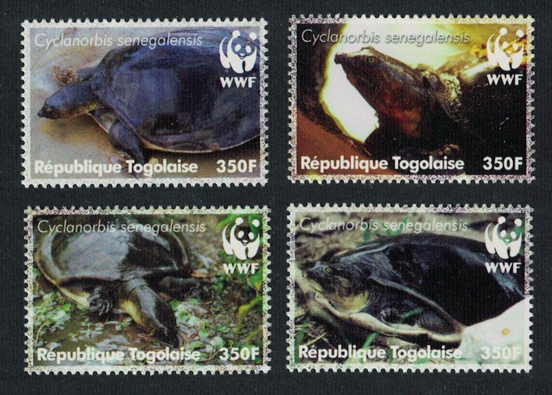 Togo WWF Senegal Flapshell Turtle 4v 2006 MNH MI#3337-3340 Sc#2039a-d