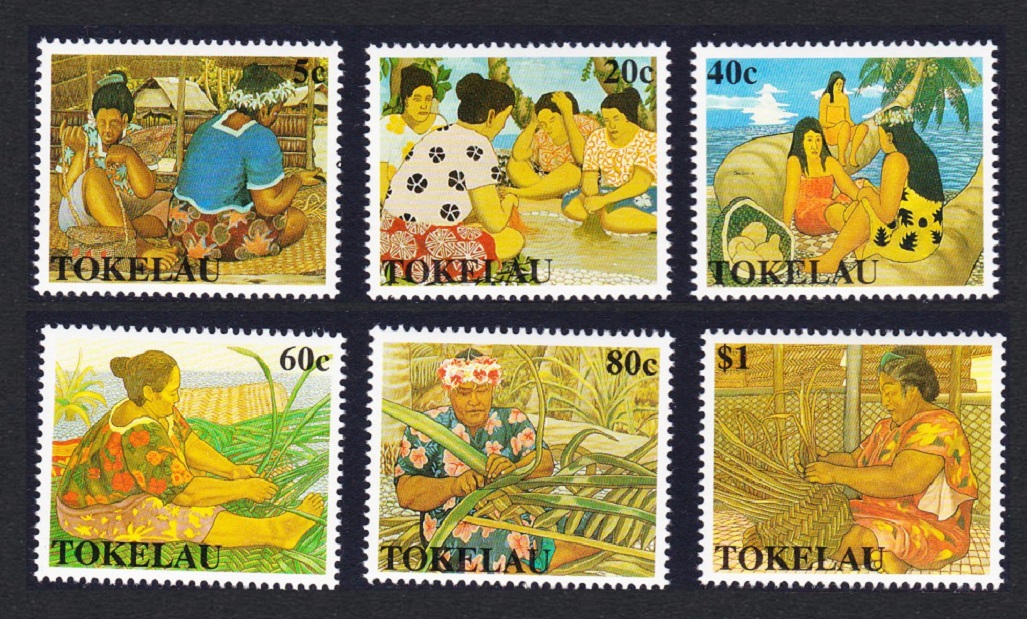 Tokelau Women&#39;s Handicrafts 6v 1990 MNH SG#177-182 Sc#165-170