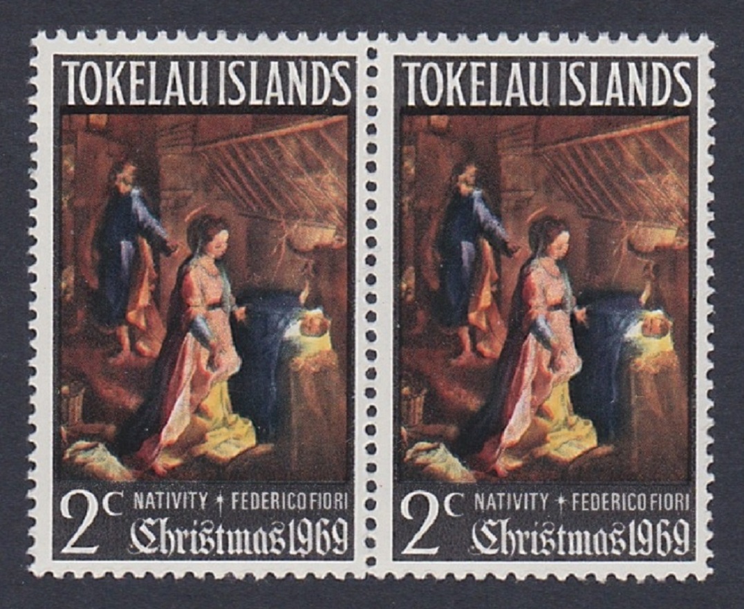 Tokelau Christmas pair 1969 MNH SG#20 Sc#20