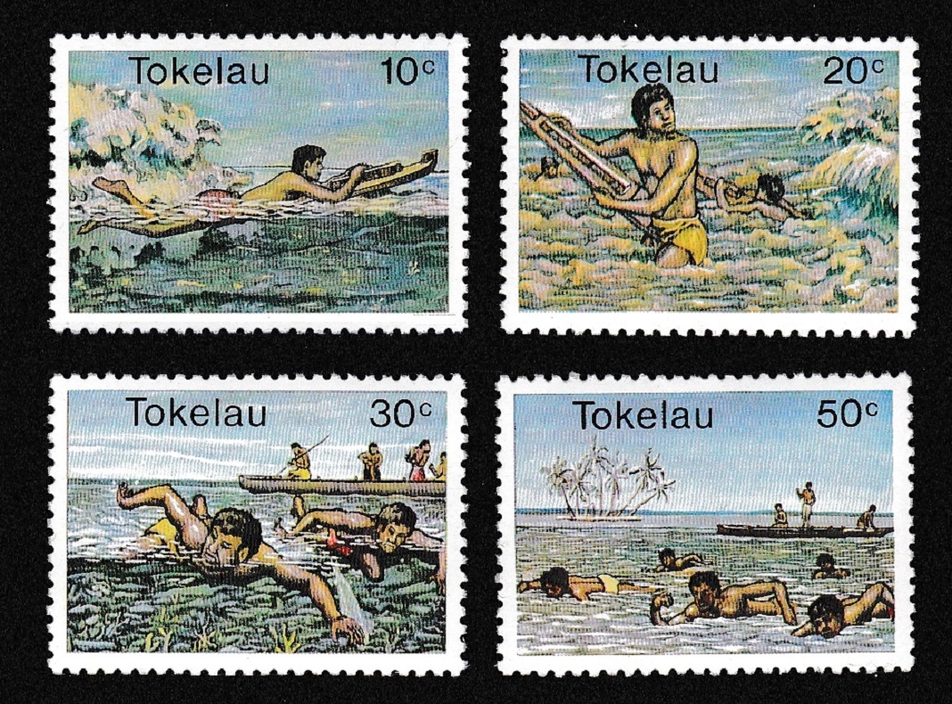 Tokelau Water Sports 4v 1980 MNH SG#73-76 Sc#73-76