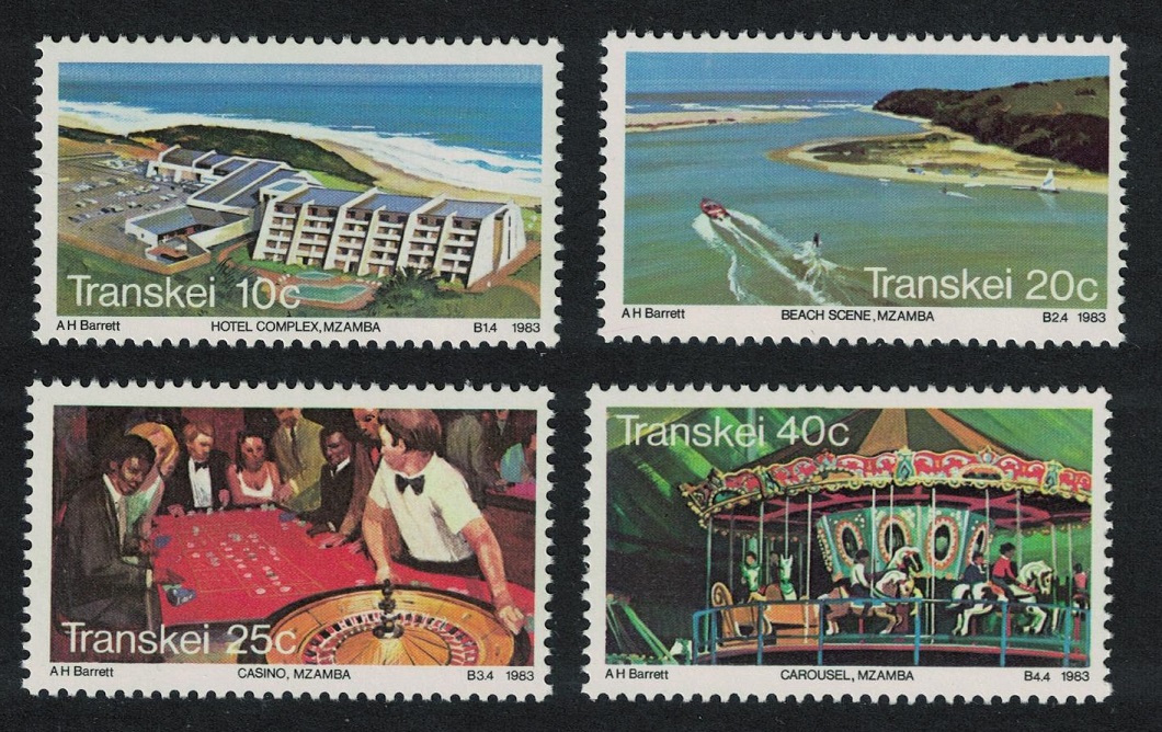 Transkei Casino Carousel Holiday Complex Mzamba 4v 1983 MNH SG#121-124 MI#120-123 Sc#117-120