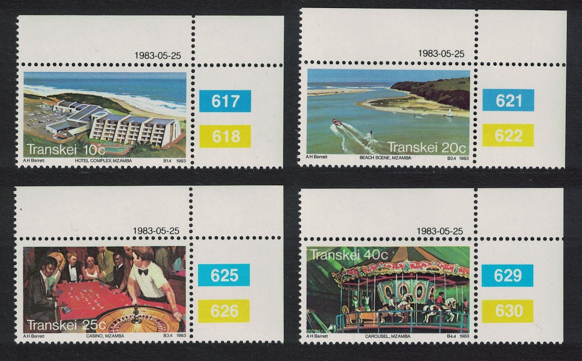 Transkei Casino Carousel Holiday Complex Mzamba 4v Corners 1983 MNH SG#121-124 MI#120-123 Sc#117-120