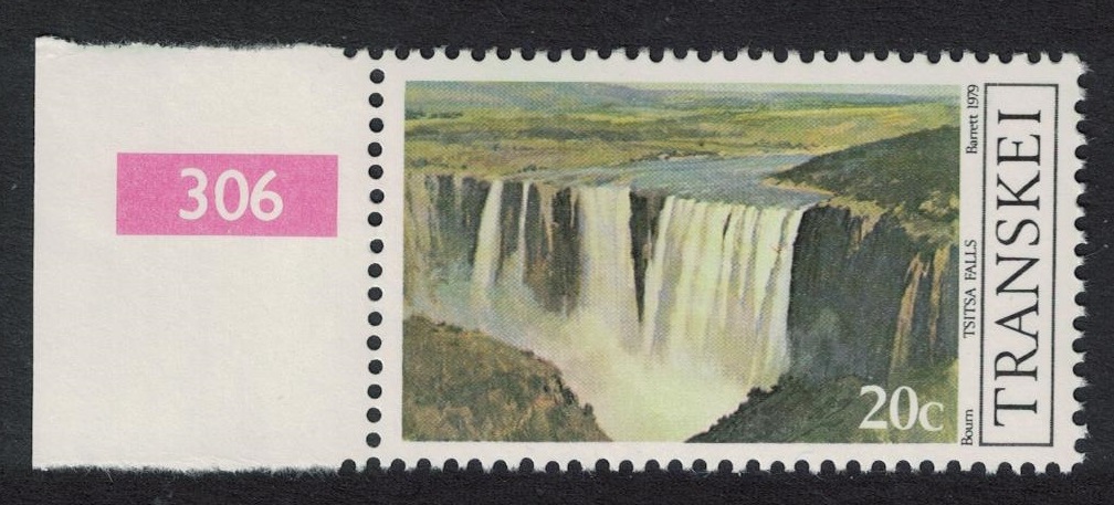 Transkei Tsitsa Falls Waterfall 20c Control Number 1979 MNH SG#61 MI#61