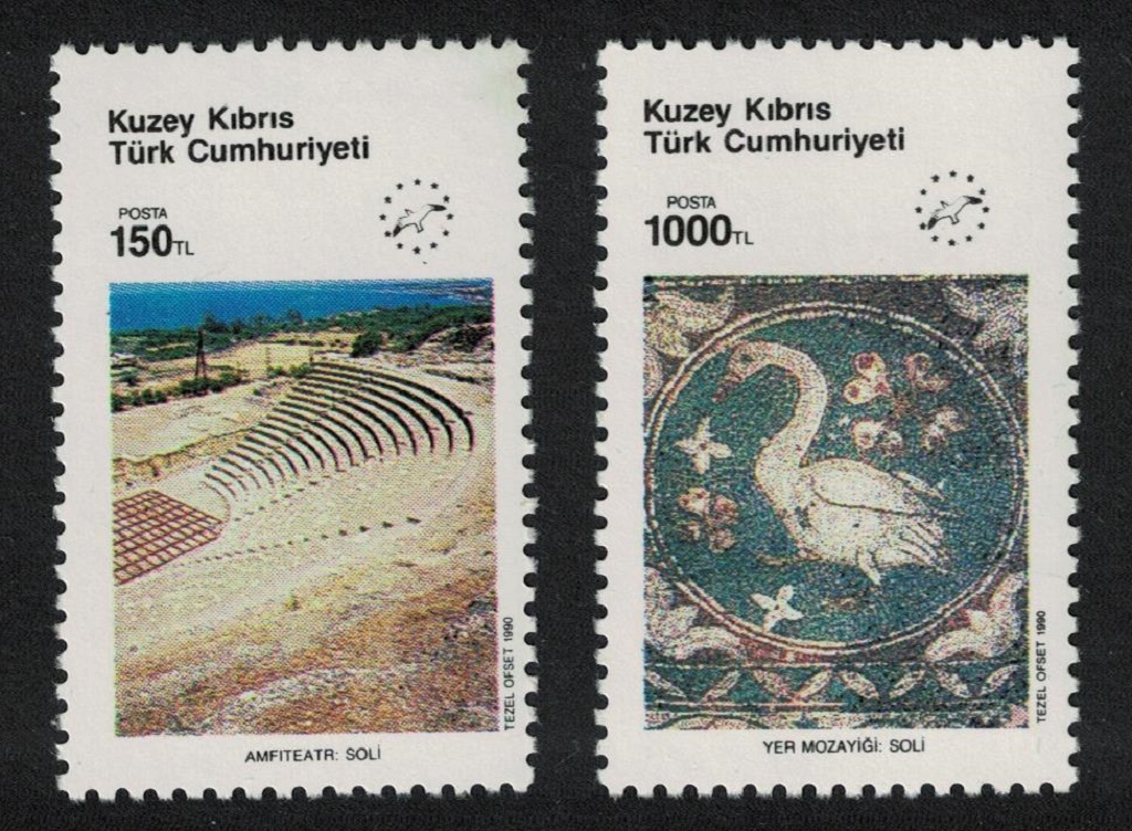 Turkish Cyprus Tourism 2v 1990 MNH SG#286-287