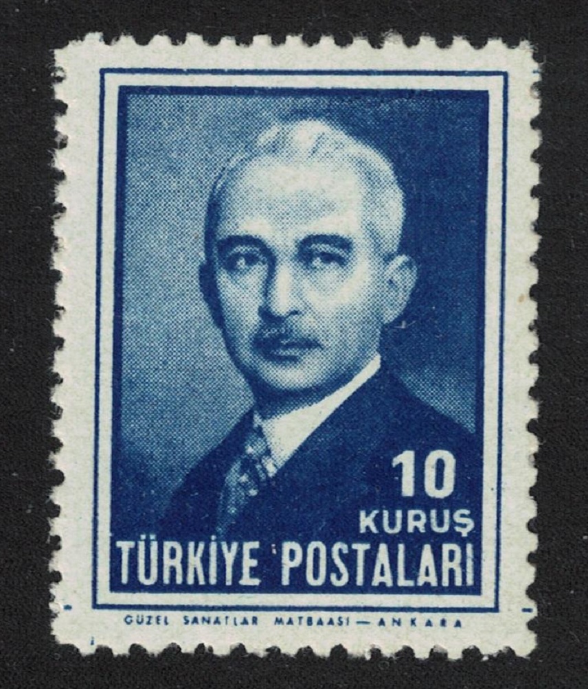 Turkey President Inonu 10 kurus 1946 MNH SG#1351