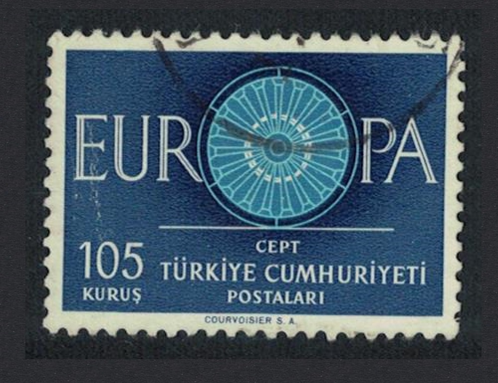 Turkey Europa CEPT Wheel 105k 1960 Canc SG#1917 MI#1775 Sc#1494