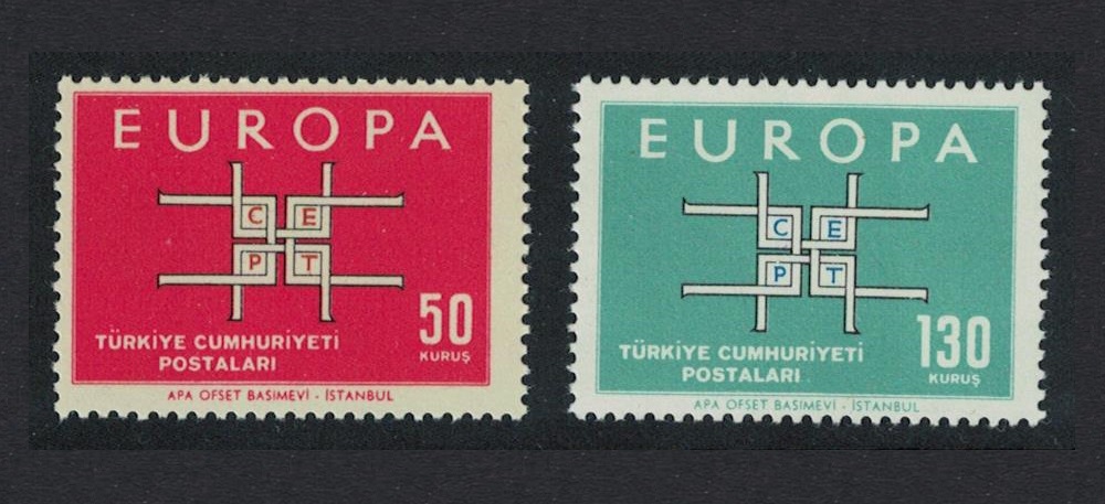 Turkey Europa CEPT 2v 1963 MNH SG#2035-2036 MI#1888-1889 Sc#1602-1603