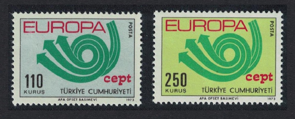 Turkey Europa CEPT 2v 1973 MNH SG#2441-2442 MI#2280-2281