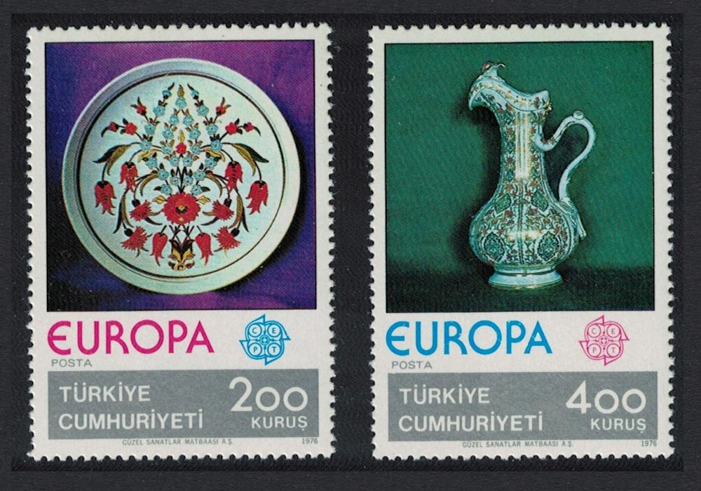 Turkey Europa CEPT Handicrafts 2v 1976 MNH SG#2547-2548 MI#2385-2386