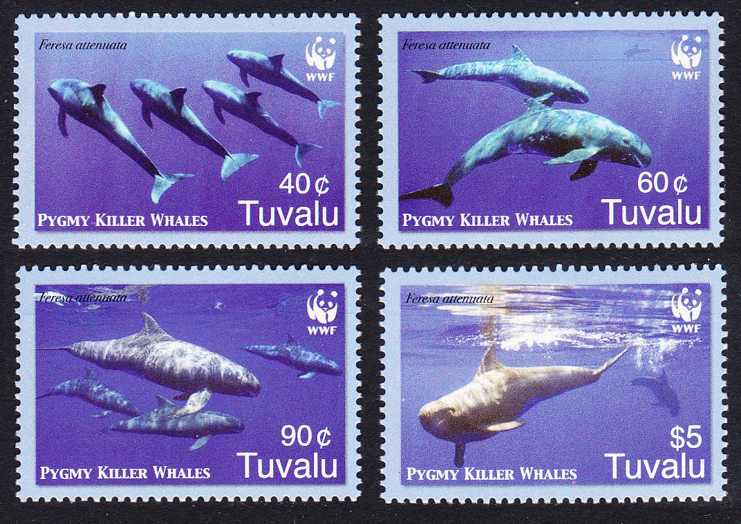 Tuvalu WWF Pygmy Killer Whale 4v 2006 MNH SG#1224-1227 MI#1307-1310 Sc#1022a-d