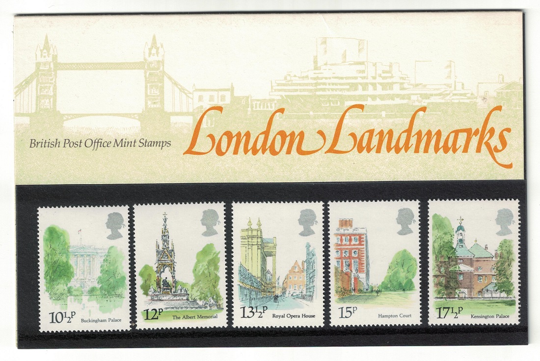 Great Britain London Landmarks 5v Pres. Pack 1980 MNH SG#1120-1124 Sc#910-914