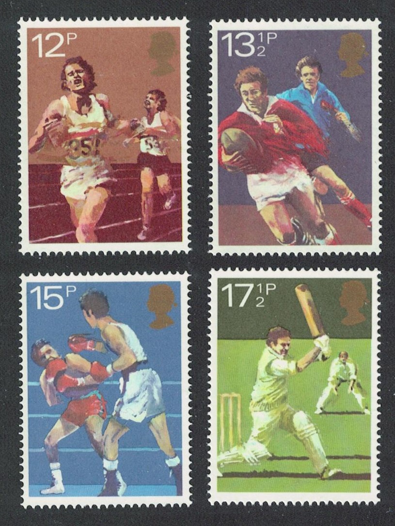 Great Britain Boxing Rugby Cricket Athletics Sport Centenaries 4v 1980 MNH SG#1134-1137 Sc#924-927