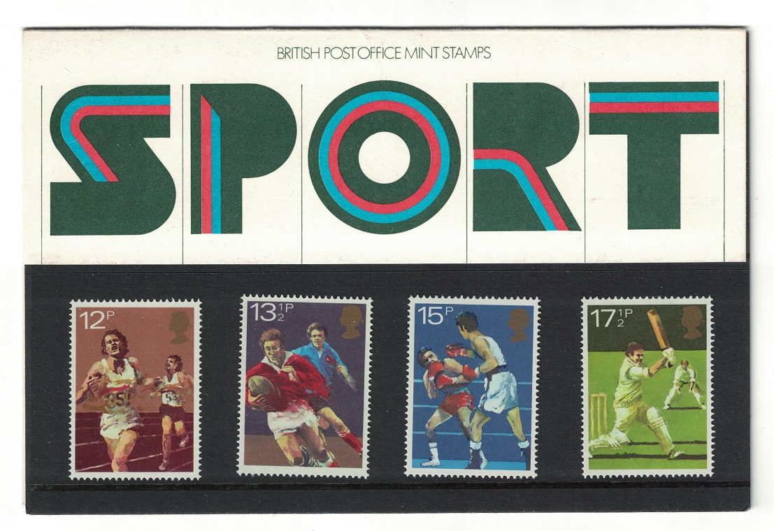 Great Britain Boxing Rugby Cricket Athletics Sport 4v Pres. Pack 1980 MNH SG#1134-1137 Sc#924-927