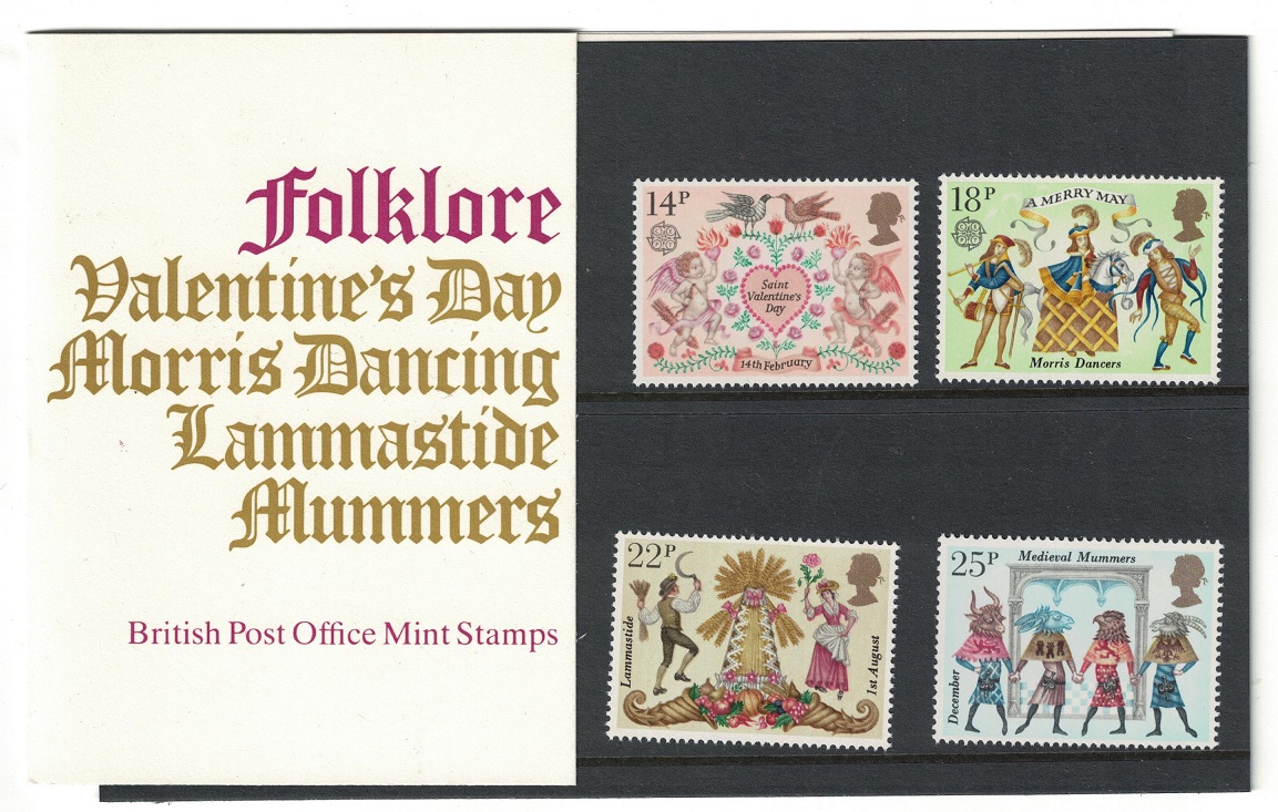 Great Britain Folklore 4v Pres. Pack 1981 MNH SG#1143-1146