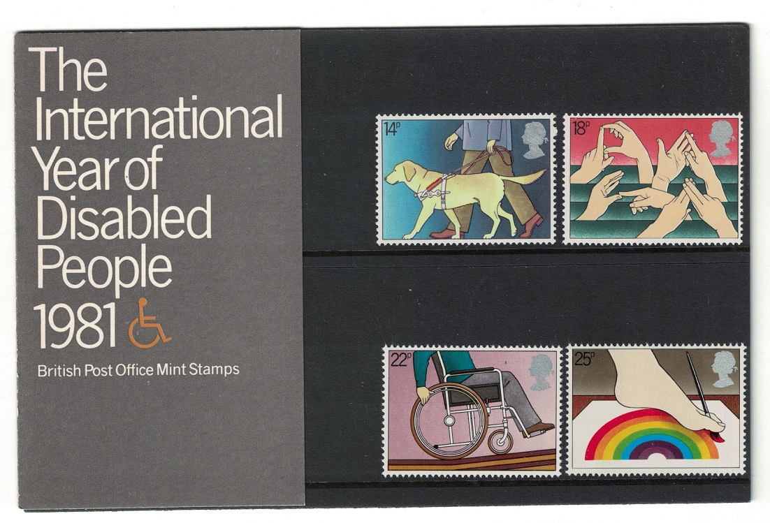 Great Britain International Year of the Disabled 4v Pres. Pack 1981 MNH SG#1147-1150 Sc#937-940