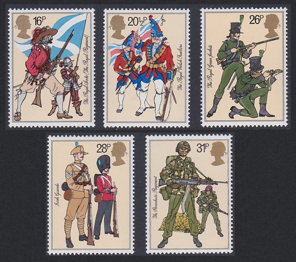 Great Britain British Army Uniforms 5v 1983 MNH SG#1218-1222 Sc#1022-1026