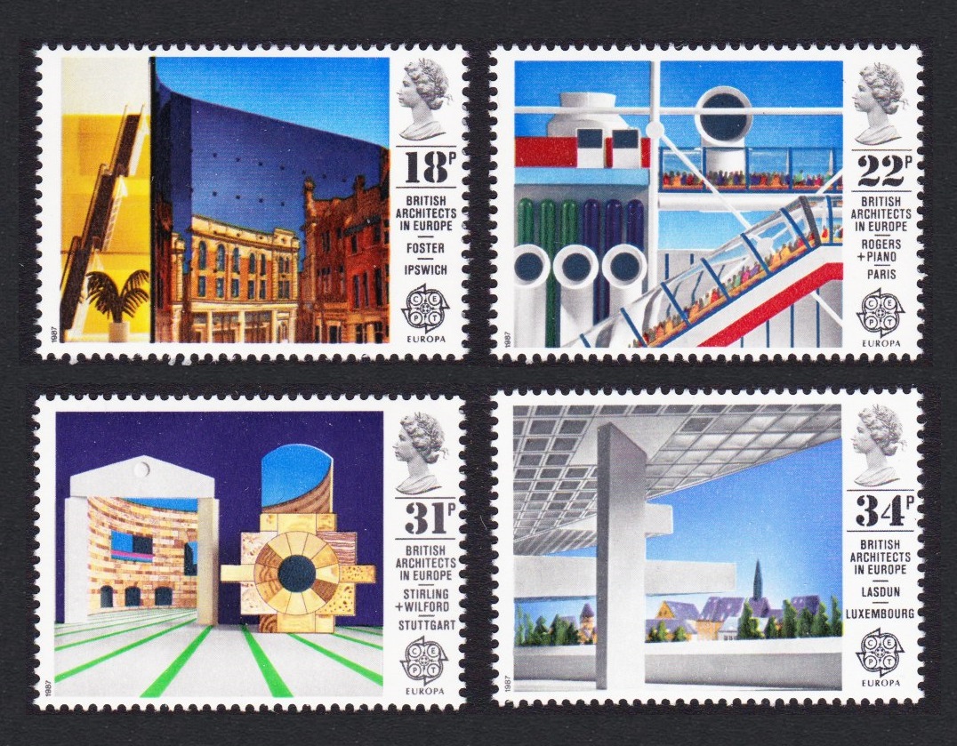 Great Britain Europa CEPT British Architects 4v 1987 MNH SG#1355-1358 Sc#1176-1179