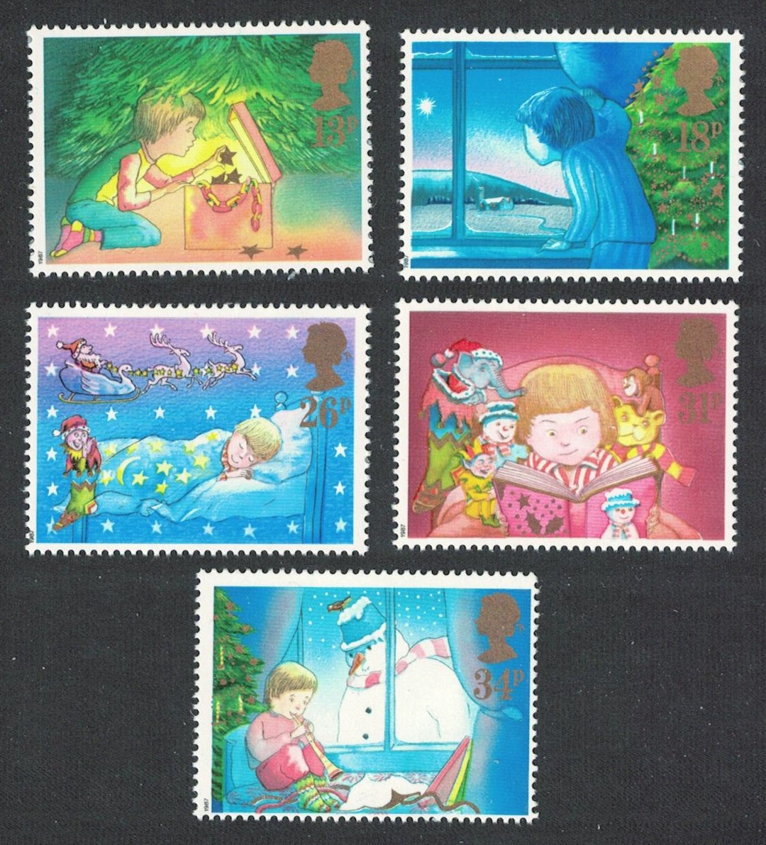 Great Britain Christmas 5v 1987 MNH SG#1375-1379 Sc#1196-1200