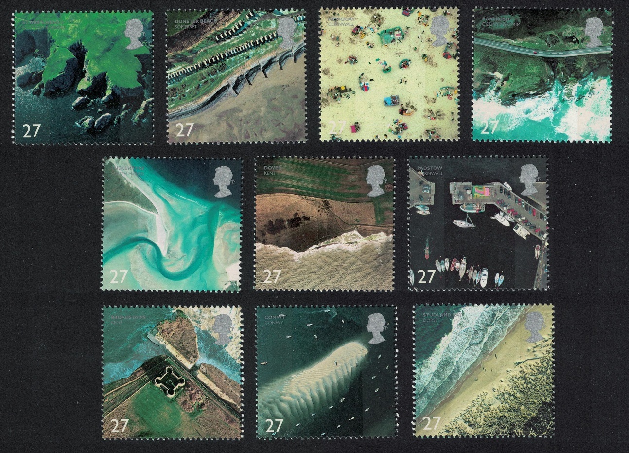 Great Britain British Coastlines 10v 2002 MNH SG#2265-2274