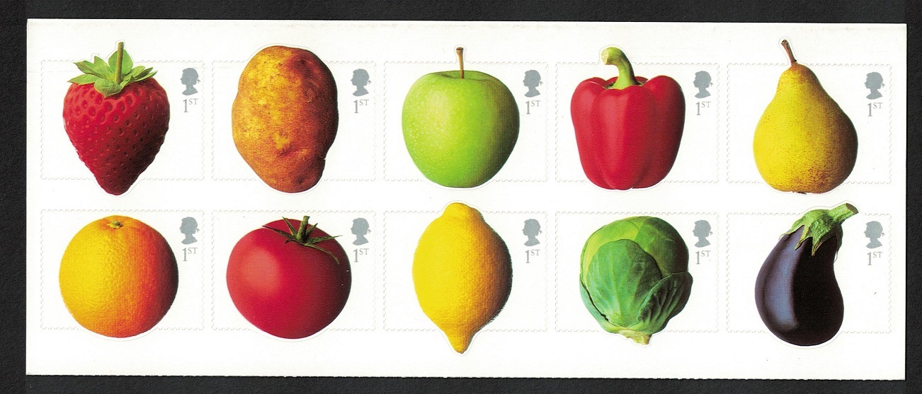 Great Britain Fruit and Vegetables 10v self adhesive 2003 MNH SG#2348-2357 Sc#2117a