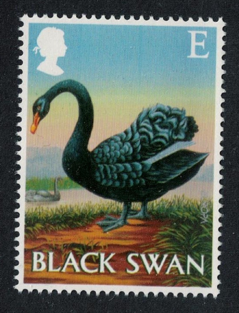 Great Britain Black Swan Bird &#39;E&#39; Face value 2003 MNH SG#2393 Sc#2149