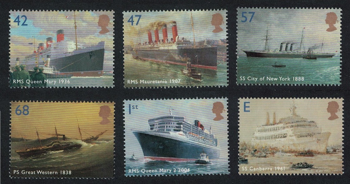 Great Britain Ocean Liners 6v 2004 MNH SG#2448-2453 Sc#2202-2207