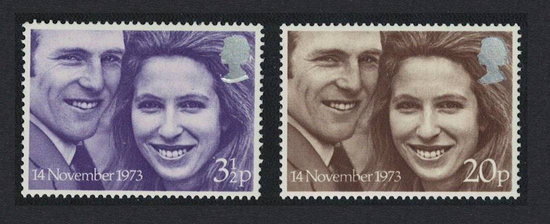 Great Britain Royal Wedding Princess Anne 2v 1973 MNH SG#941-942