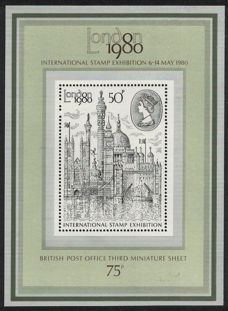 Great Britain London 1980 Stamp Exhibition MS 1980 MNH SG#MS1119 Sc#909a