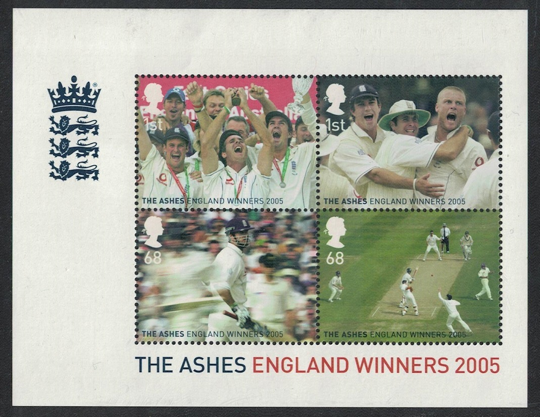 Great Britain England&#39;s Ashes Cricket Victory MS 2005 MNH SG#MS2573