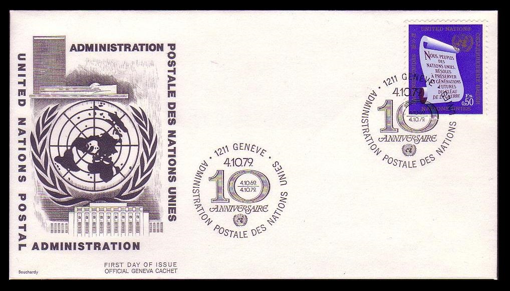 United Nations - Geneva UN Postal Administration FDC 1979