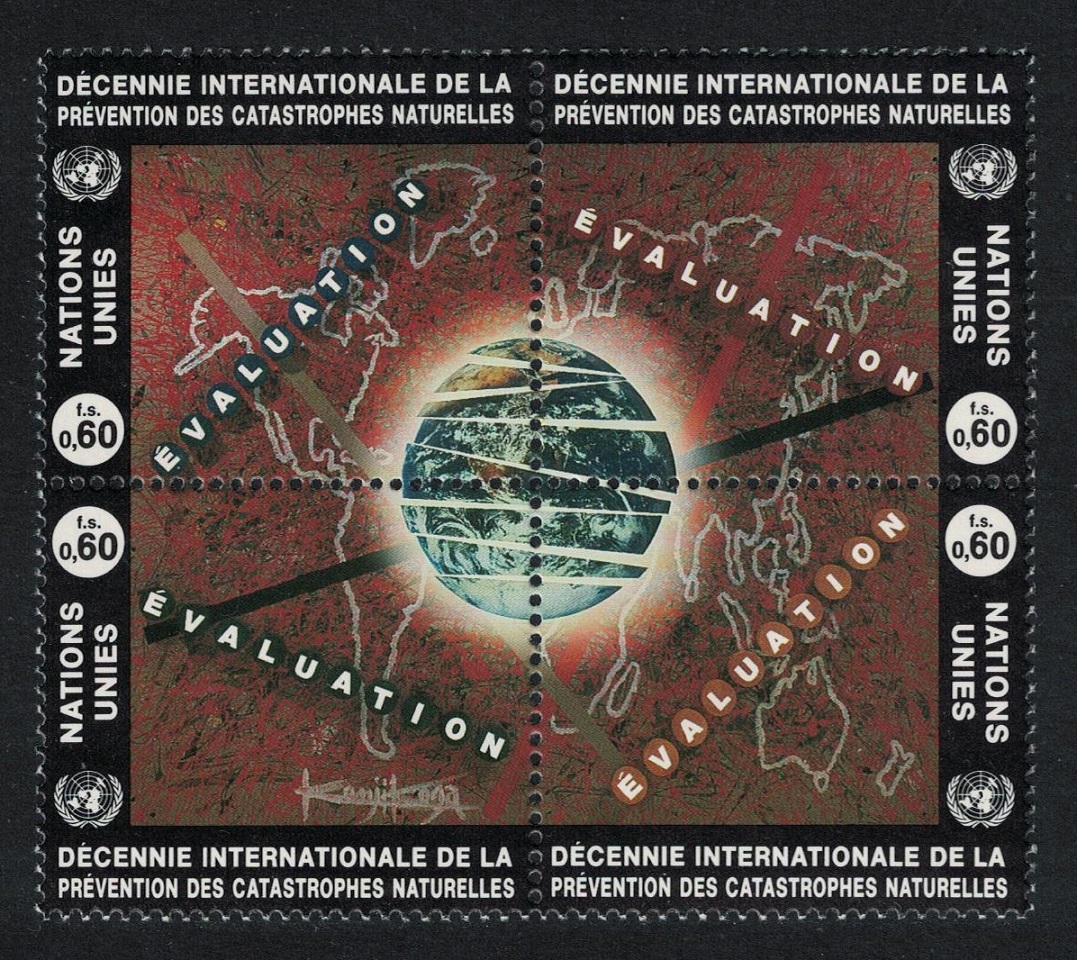 United Nations - Geneva International Decade for Natural Disaster Reduction 4v 1994 MNH SG#G251-G254