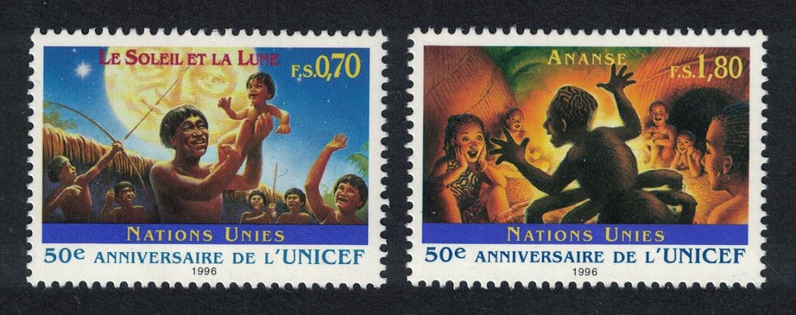 United Nations - Geneva 50th Anniversary of UNICEF 2v 1996 MNH SG#G304-G305