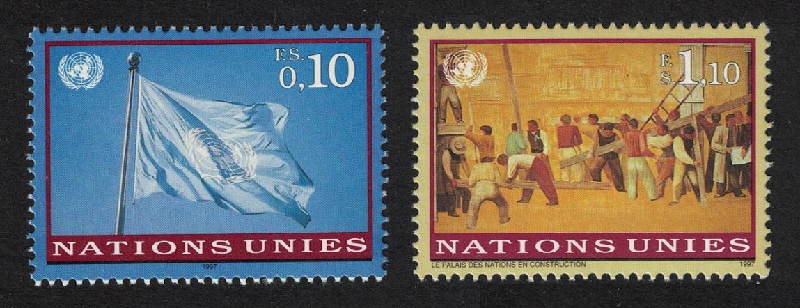 United Nations - Geneva UN Flag 2v 1997 MNH SG#G306-G307