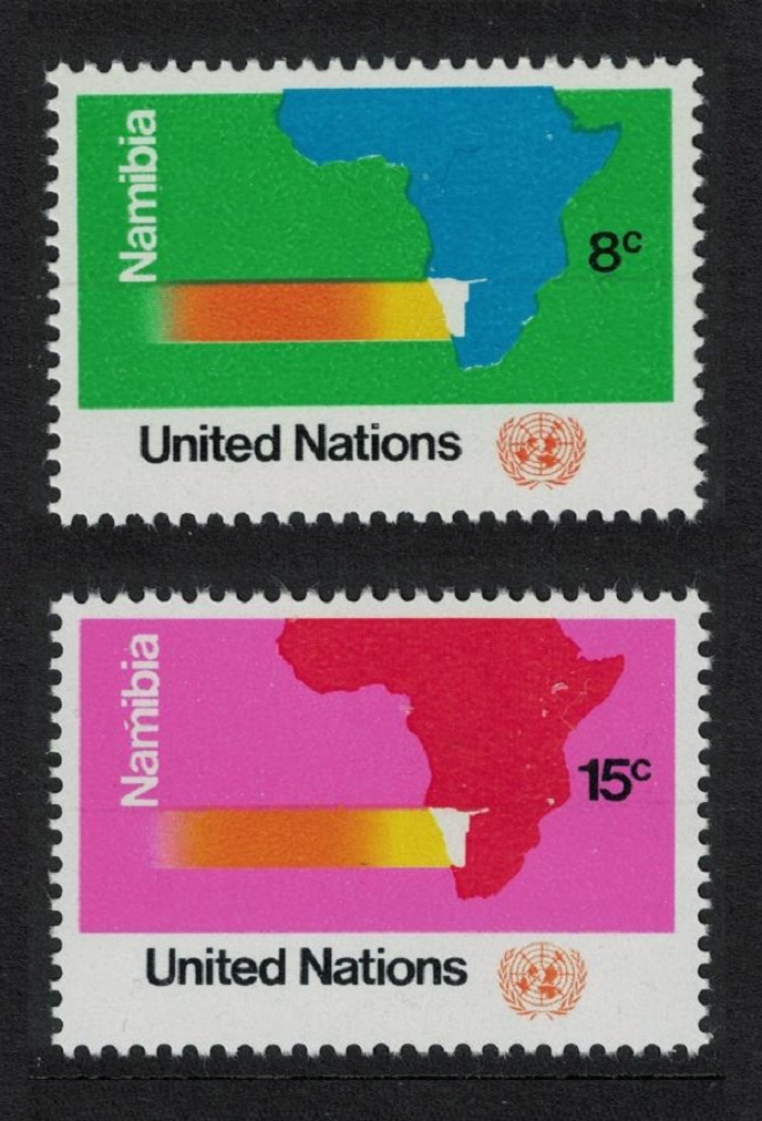 United Nations - New York UN Resolution on Namibia South West Africa 2v 1973 MNH SG#244-245