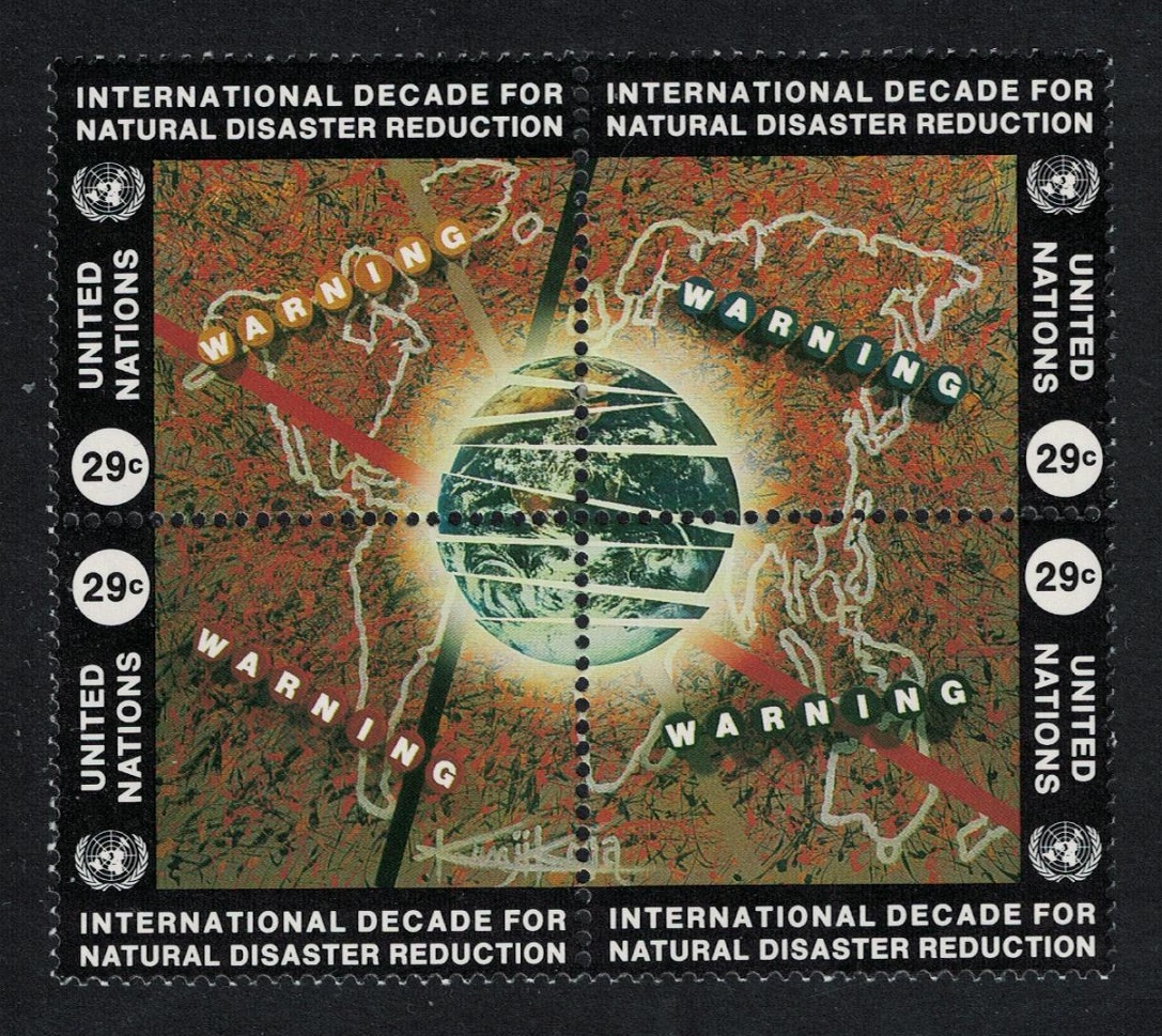 United Nations - New York Natural Disaster Reduction Block of 4 1994 MNH SG#657-660