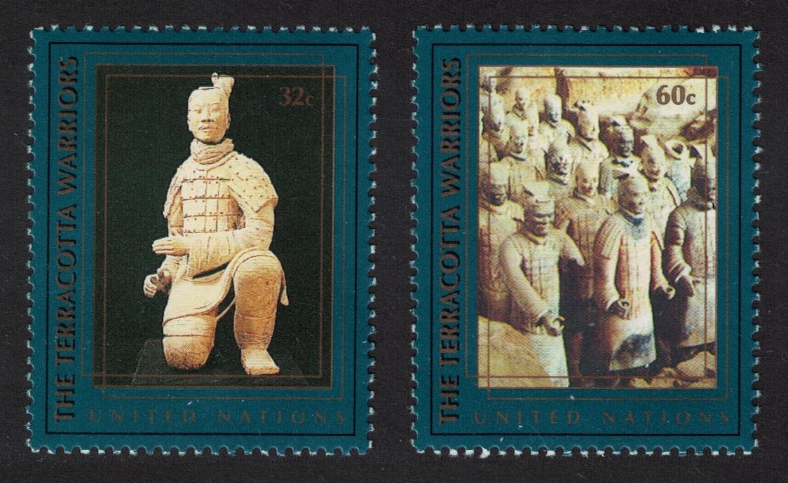 United Nations - New York Terracotta Warriors 2v 1997 MNH SG#742-743