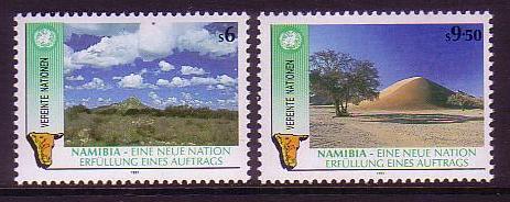 United Nations - Vienna 1st Anniversary of Namibian Independence 2v 1991 MNH SG#V113-V114 MI#114-115