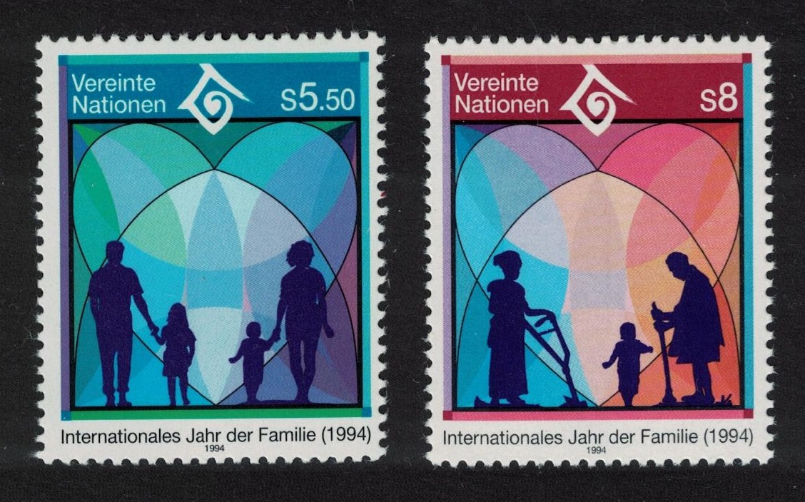 United Nations - Vienna International Year of the Family 2v 1994 MNH SG#V159-V160