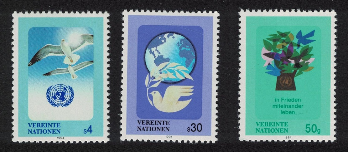 United Nations - Vienna Birds Peace 3v 1994 MNH SG#V165-V167