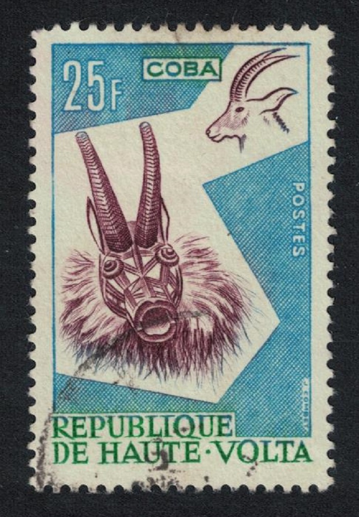 Upper Volta Antelope Animal Mask 25f 1960 MNH SG#80