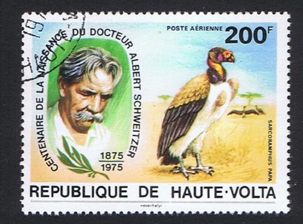 Upper Volta Vulture Birds Dr Albert Schweitzer 1975 CTO MI#579 Sc#C215