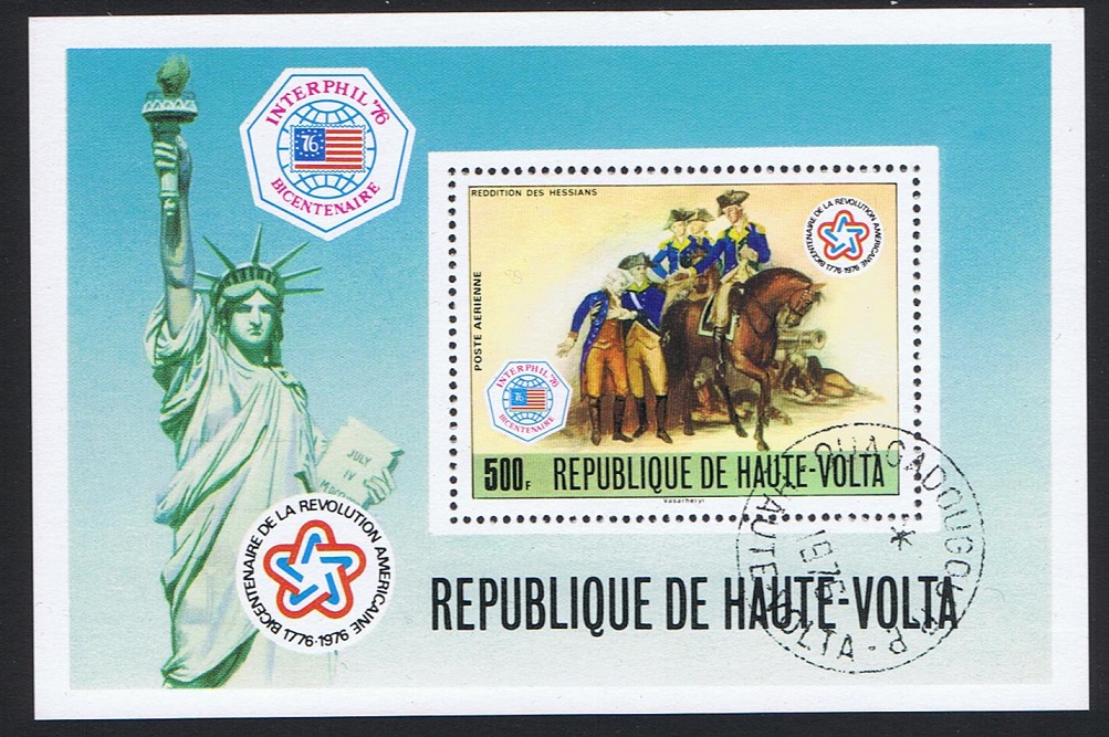 Upper Volta American Bicentennial MS 1976 CTO SG#MS419 Sc#C244